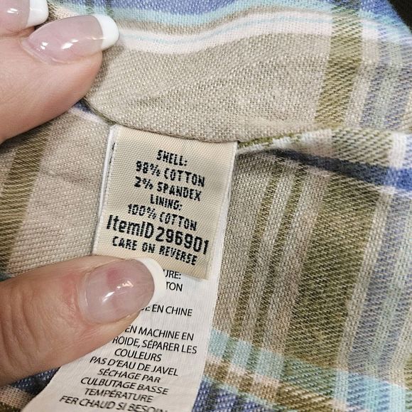 LL Bean Size 20 Khaki Southport Favorite Fit Cargo Flannel Lined Pants 296901 - Picture 6 of 7